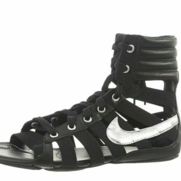Nike Shoes - NIKE WOMEN'S GLADIATEUR II SANDALS BLACK SILVER